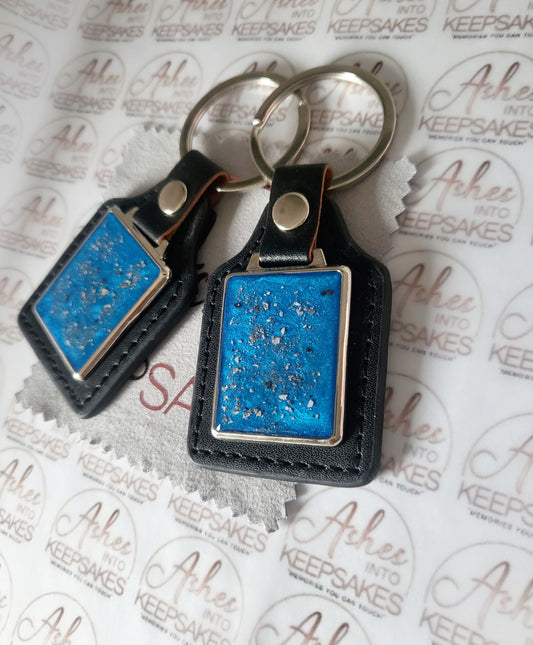 Leather Memorial Keyring