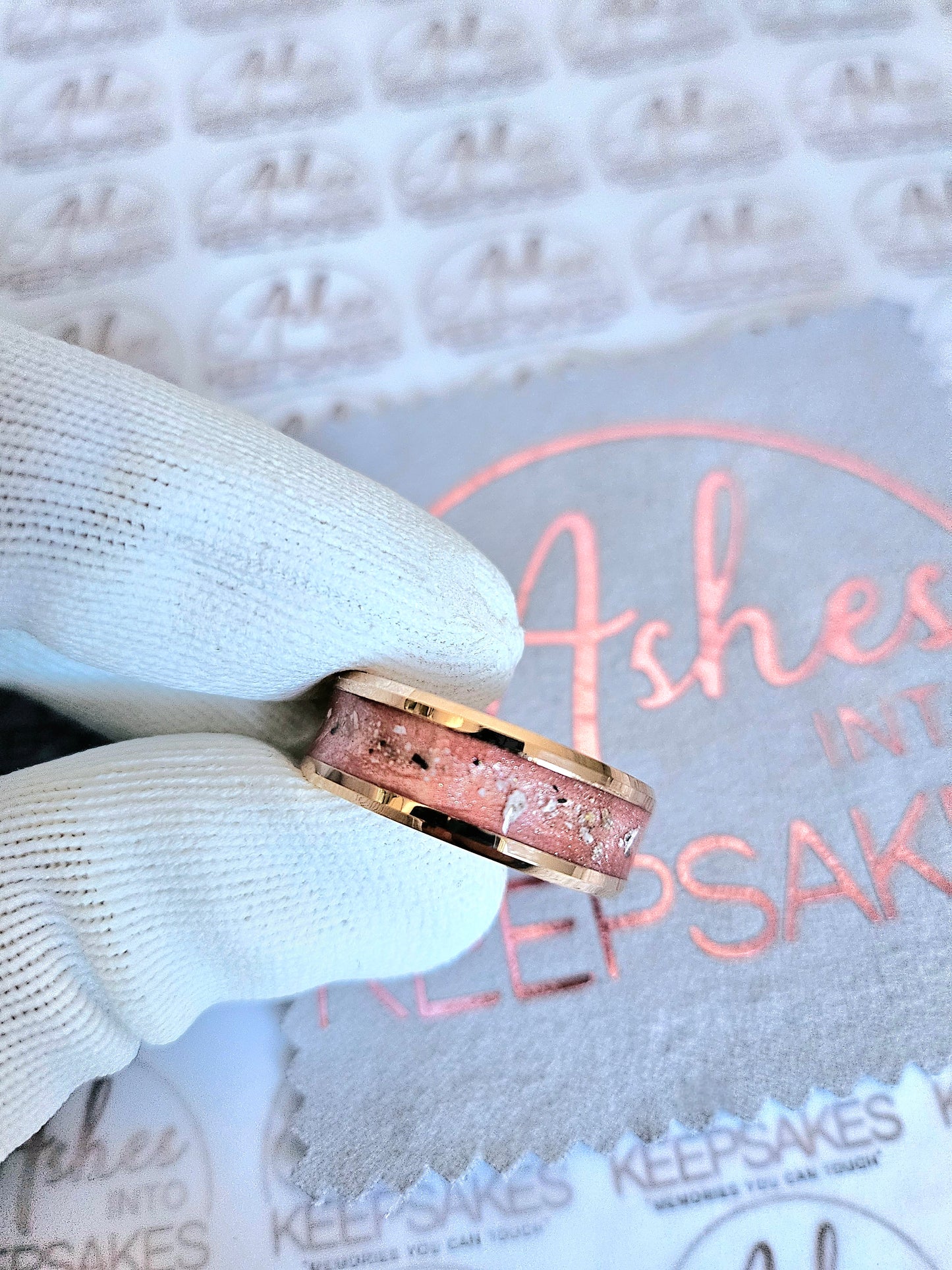 Rose Gold Channel Ring