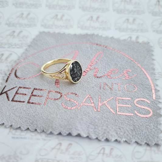 Gold Oval Celtic Ring