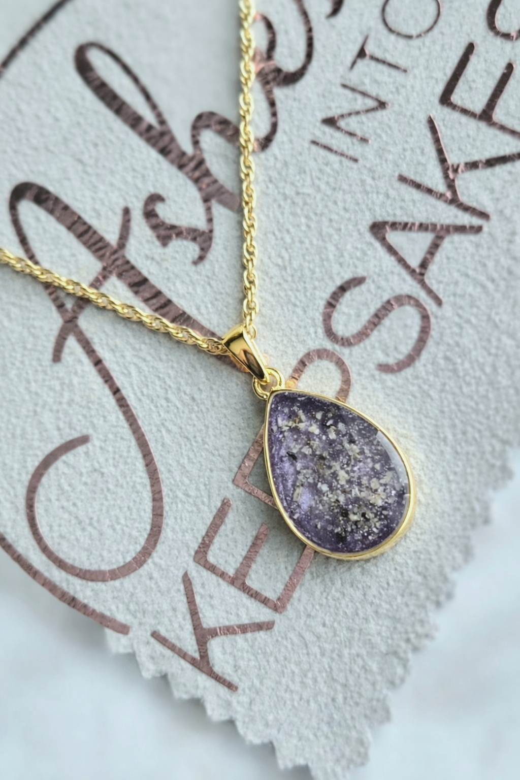 Gold Teardrop Pendant