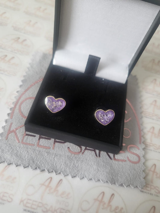 Gold Heart Earrings