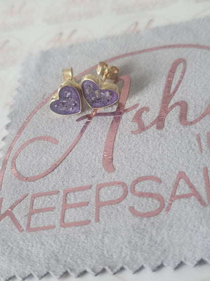 Gold Heart Earrings
