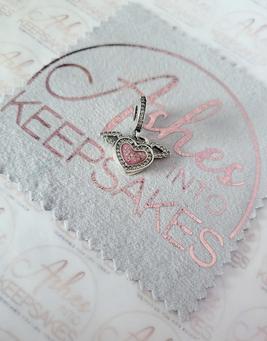 Heart & Wings Charm